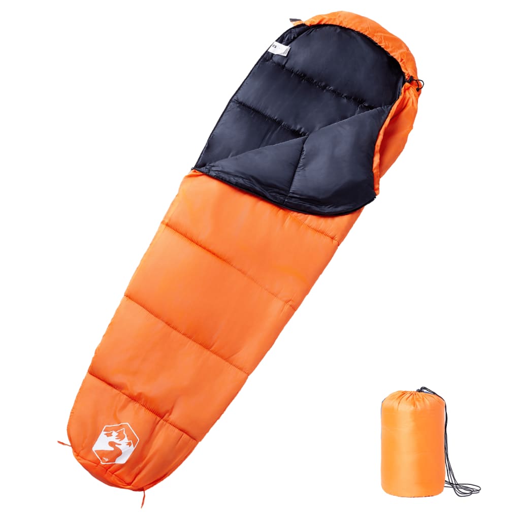 vidaXL Saco de dormir tipo momia de camping para adultos 3 estaciones