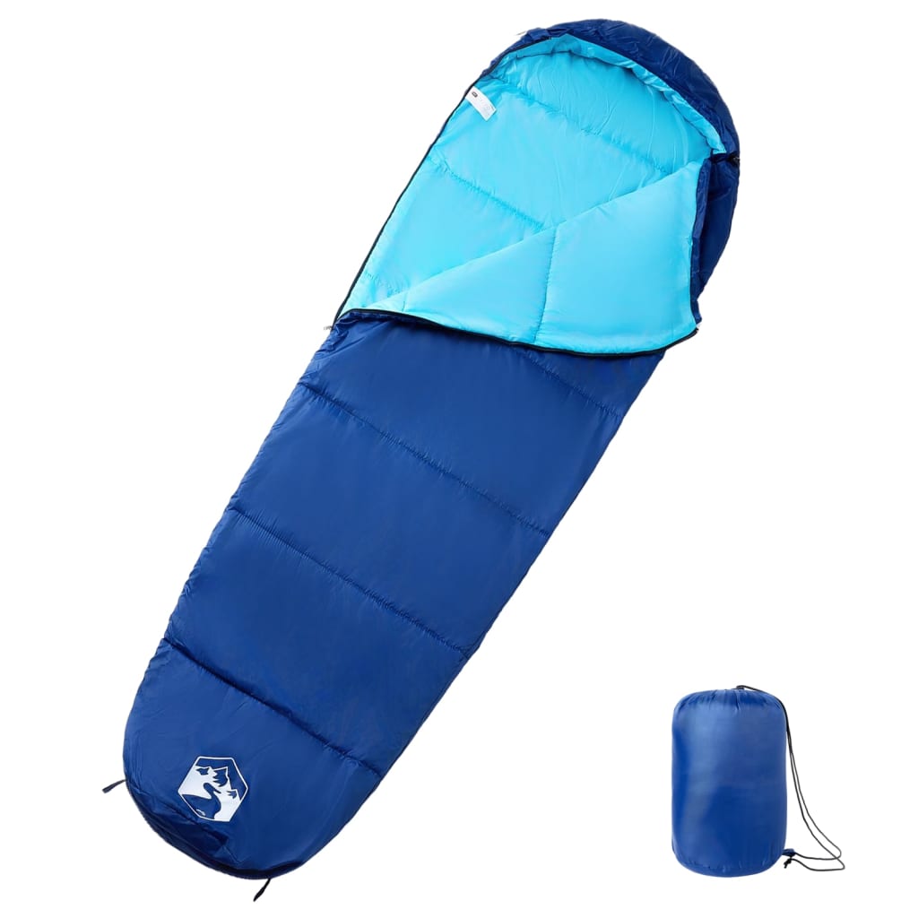 vidaXL Saco de dormir tipo momia de camping para adultos 3 estaciones