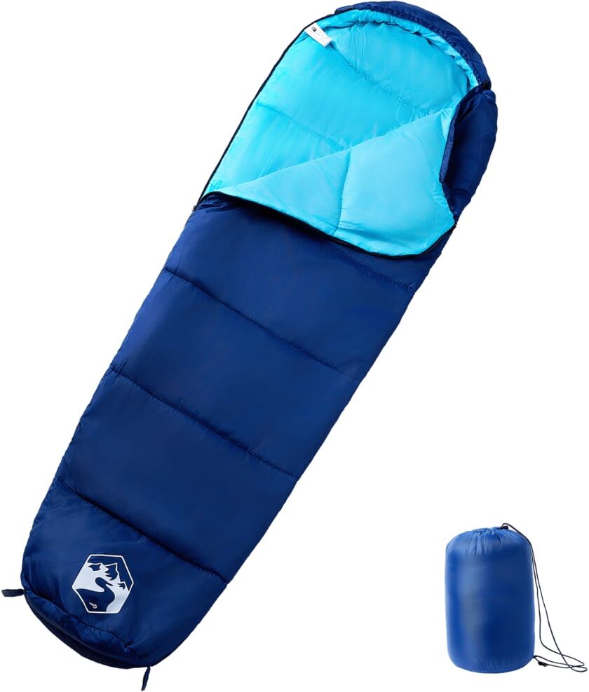 vidaXL Saco de dormir tipo momia de camping para adultos 3 estaciones