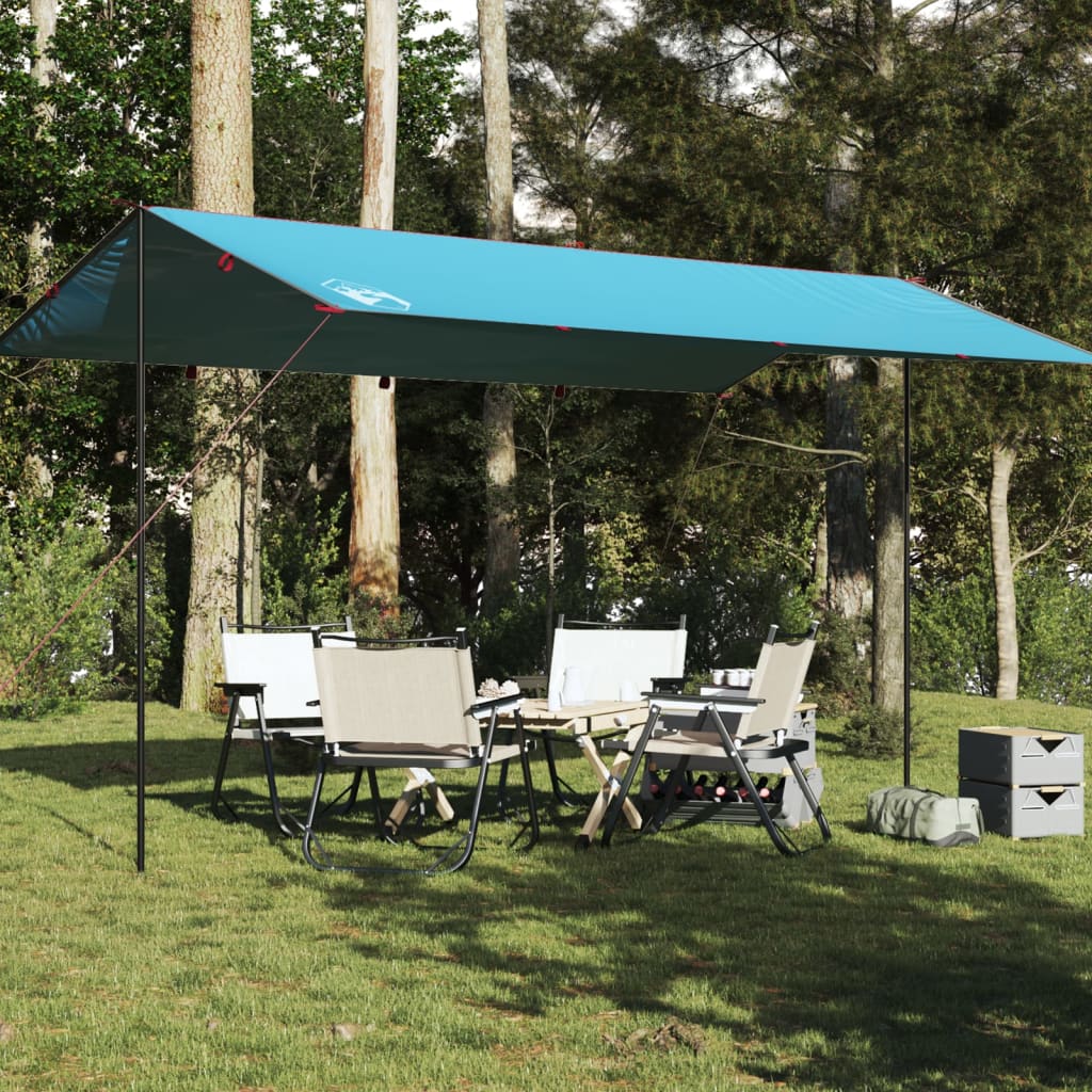 vidaXL Lona de camping impermeable azul 500x294 cm