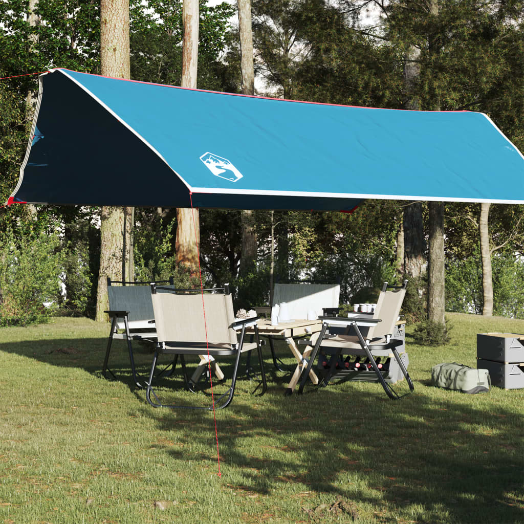 vidaXL Lona de camping impermeable azul 500x294 cm