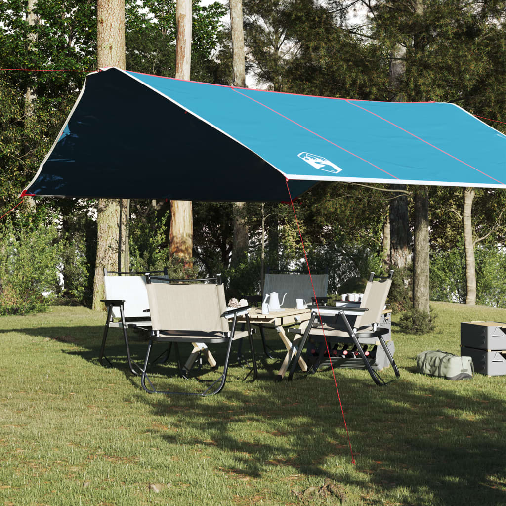 vidaXL Lona de camping impermeable azul 420x440 cm