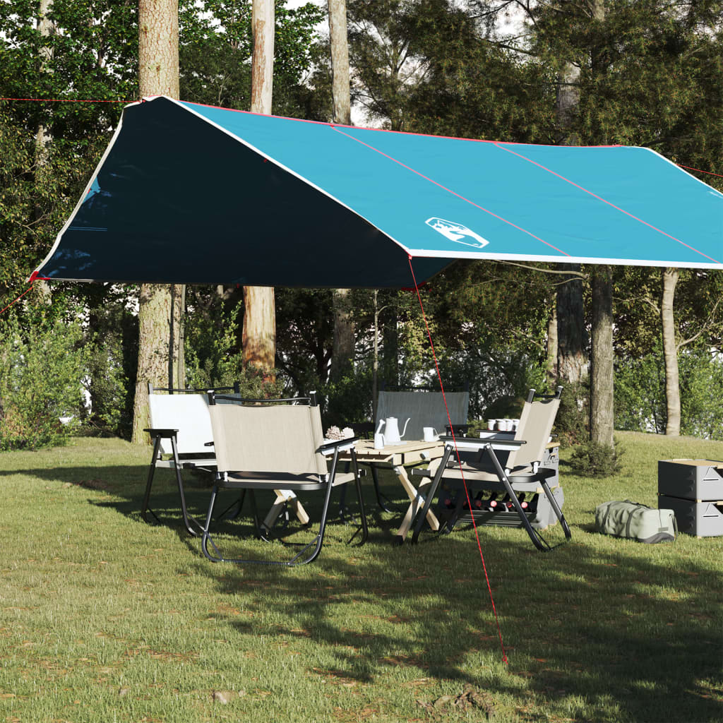 vidaXL Lona de camping impermeable azul 420x440 cm