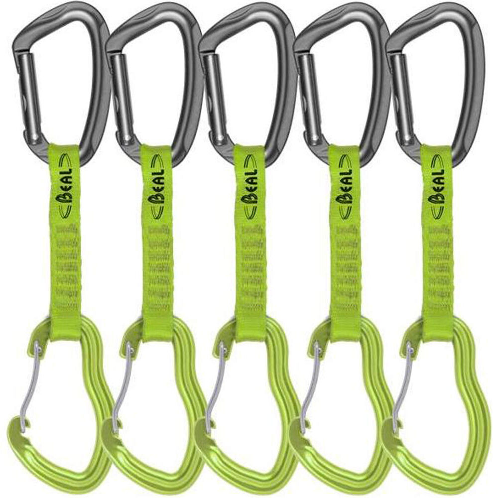 Beal zest 11cm 5pack express escalada Verde (UNICA)