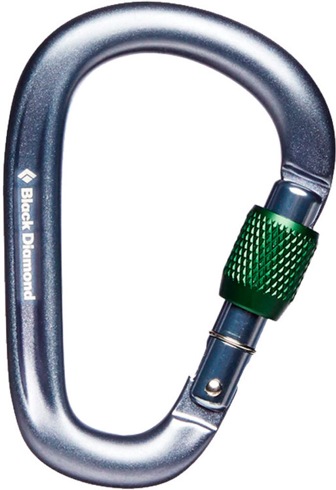 Black Diamond pearlock screwgate carabiner mosquetón seguridad Negro (UNICA)