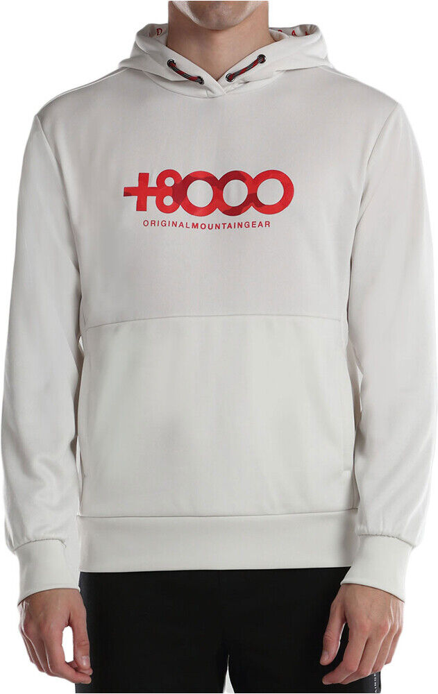 +8000 adulo Sudaderas Montaña Hombre Blanco (XL)