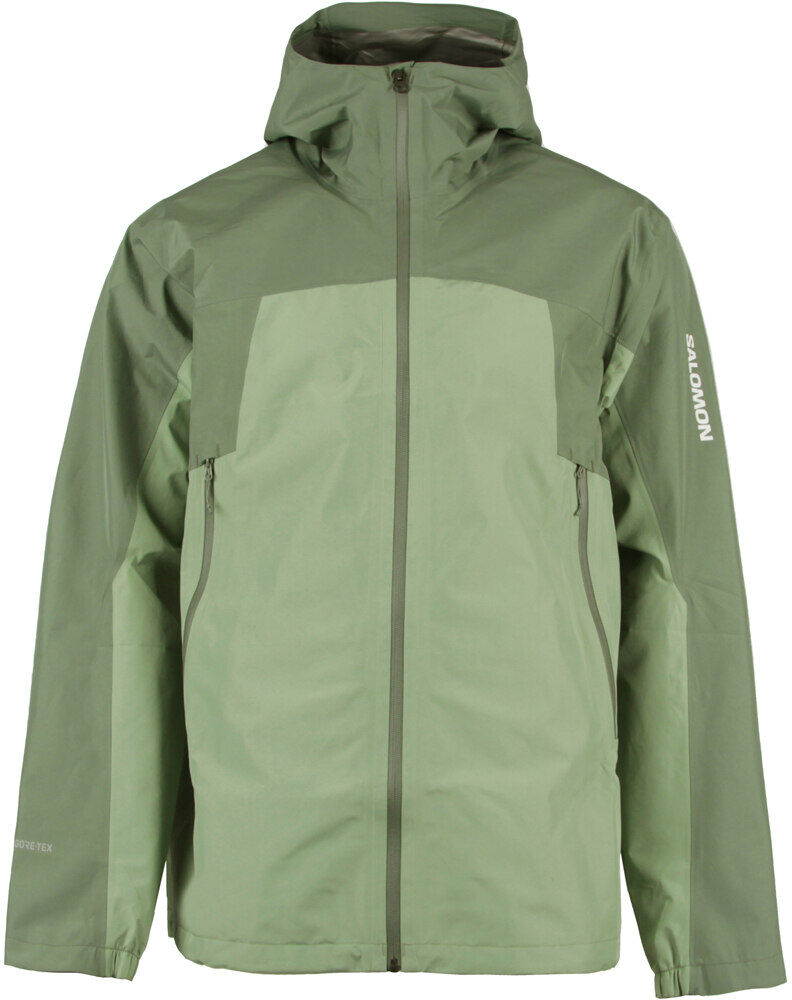 Salomon outline gore-tex  25 layers chaqueta impermeable hombre Verde (XL)