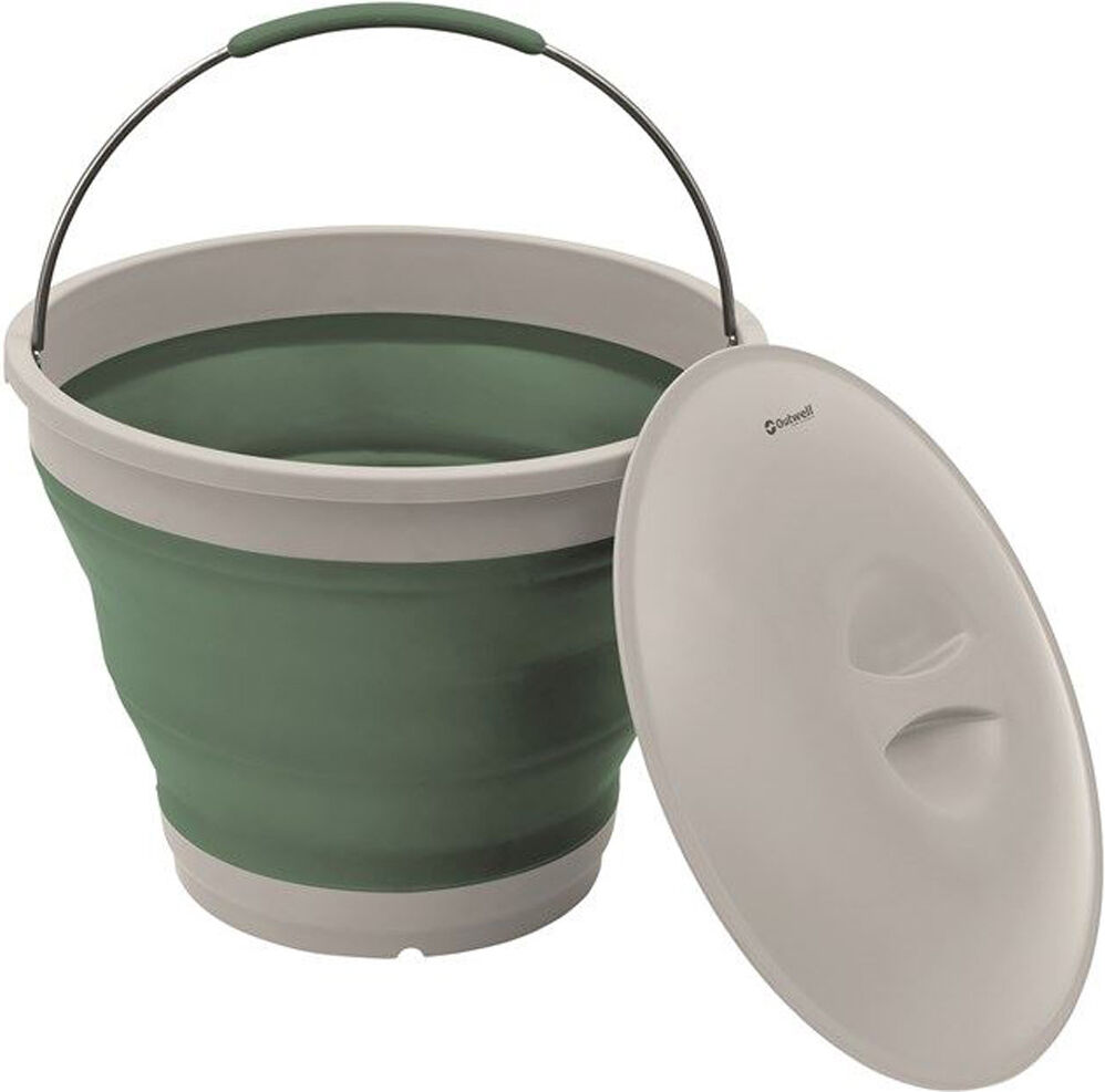 Outwell collaps bucket cubo con tapa varios menaje Verde (UNICA)