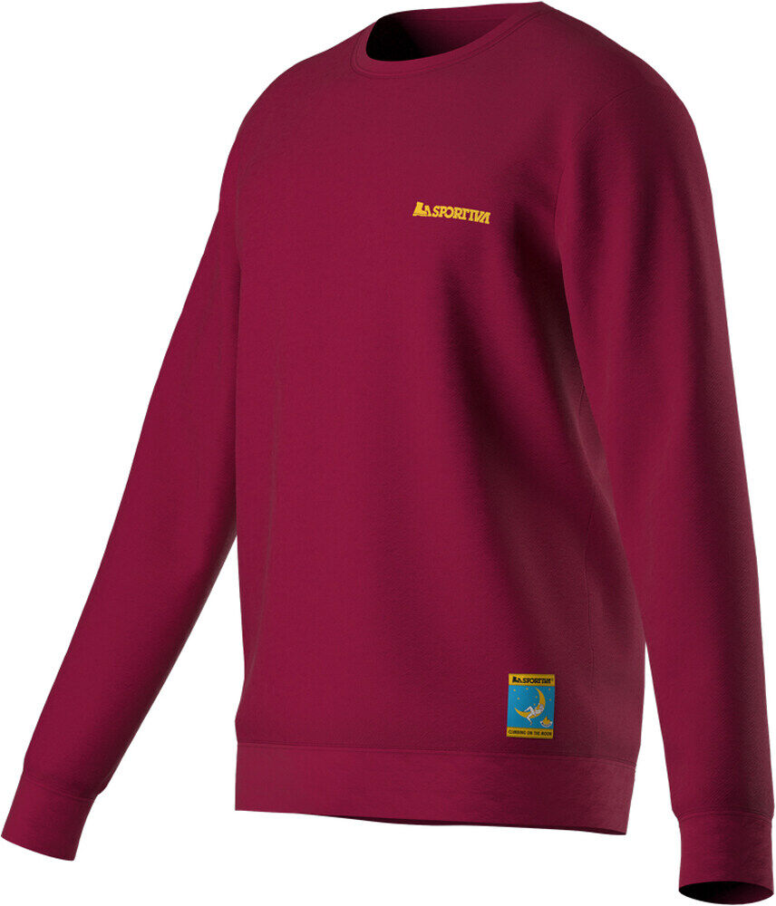 La Sportiva climbing on the moon sweatshirt m fucsia Sudaderas Montaña Hombre Rosa