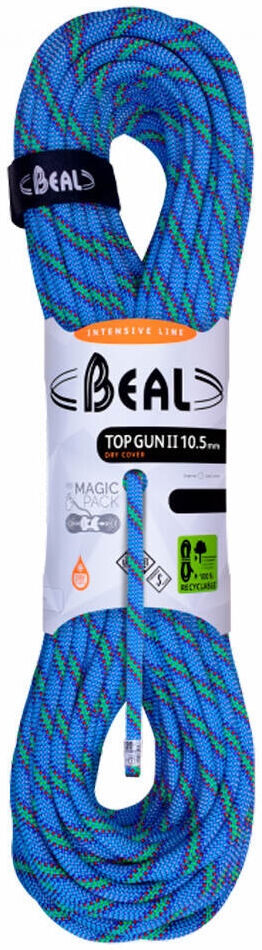 Beal top gun ii 105mm 200m bobina escalada Azul (UNICA)