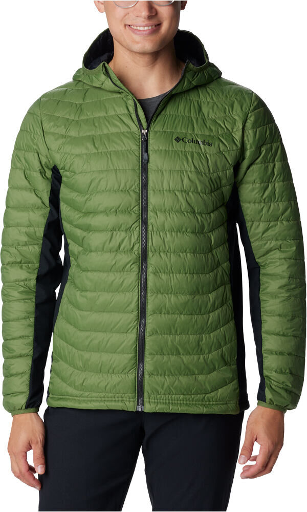 Columbia powder pass chaqueta outdoor hombre Verde (M)