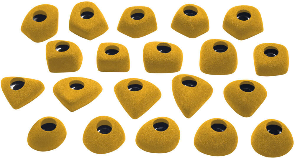 Ocun footholds set 1 bolt-on presa de escalada Amarillo (UNICA)