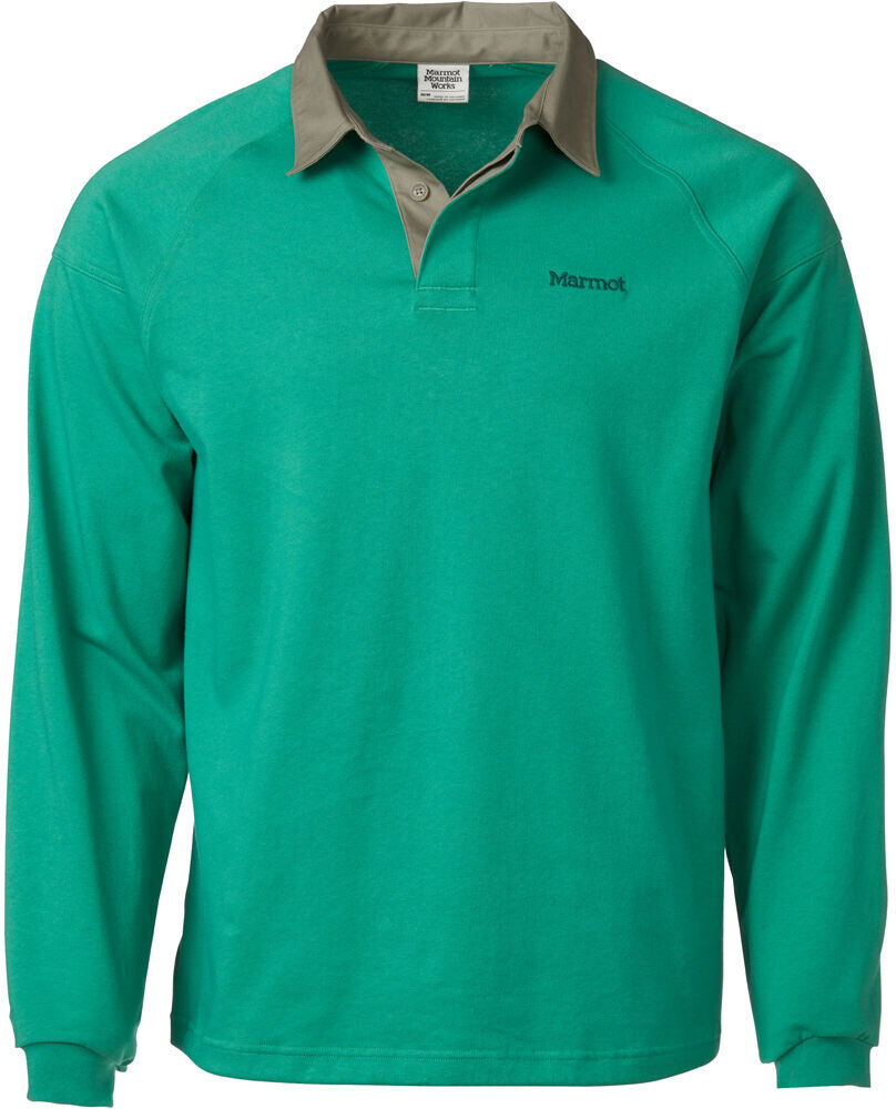 Marmot works rugby pull over Sudaderas Montaña Hombre Verde (L)