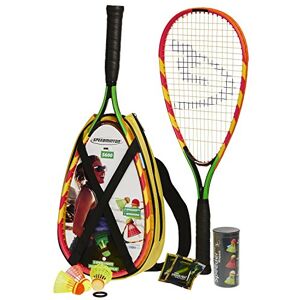 Speedminton S600 Set Original Speed Badminton/Crossminton Starter Set inkl. 2 Schläger, 3 Speeder, Speedlights, Tasche