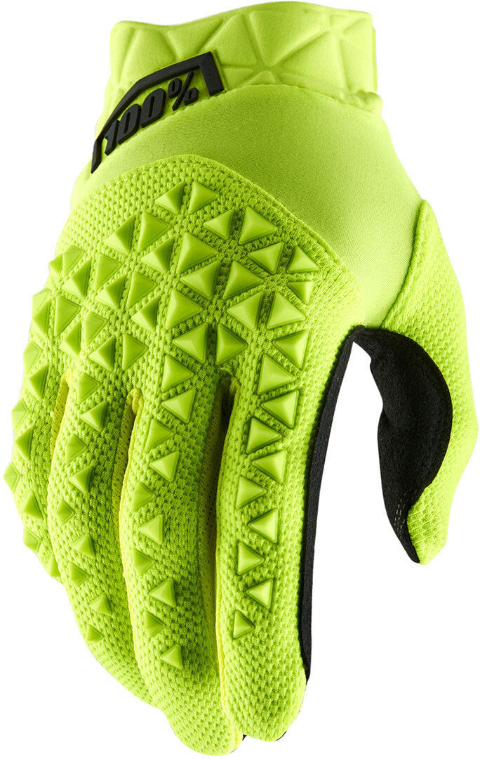 100% Airmatic Gloves Käsineet Musta Keltainen unisex M