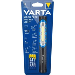 Varta Torche Varta Work Flex Pocket Light avec 3 piles AAA