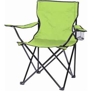 Sunnydays - Fauteuil de camping chaise de camping pliante chaise de peche chaise de plage anis avec porte-gobelet 82x50xh80cm - anis - Publicité