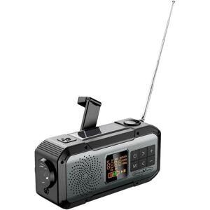 - Radio durgence TRA555 fm, am Bluetooth, fm, radio durgence manivelle, fonction Powerbank, panneau solaire, la