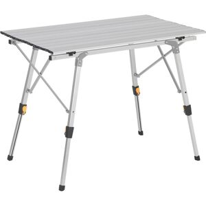 Table de Camping Pliante Pliable en Aluminum Table de randonnée Voyage Réglable en Hauteur 90x52.2X (45-72) cm - Silver - Publicité