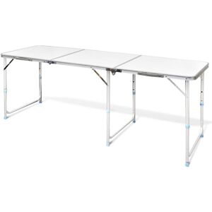 Vidaxl - Table pliante de camping en aluminium avec hauteur ajustable - Publicité