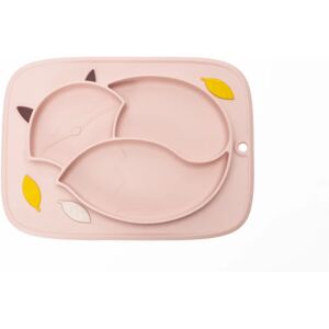 GIOfresh Fox assiette à compartiments 6 m+ Pink 1 pcs