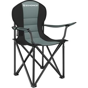 SONGMICS Chaise pliante camping avec porte-gobelet, Vert + Noir / 1 - Publicité