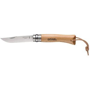 Couteau pliant N°7 lame inox 8 cm avec laniere Baroudeur Opinel [Bois]