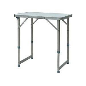 Outsunny Table pliante table de camping table de jardin hauteur réglable aluminium MDF blanc - Publicité