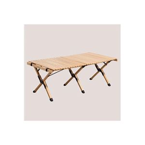 SKLUM Table de camping pliante rectangulaire en bois de hêtre (121x60 cm) Sahara Bois de Hêtre 44 cm - Publicité