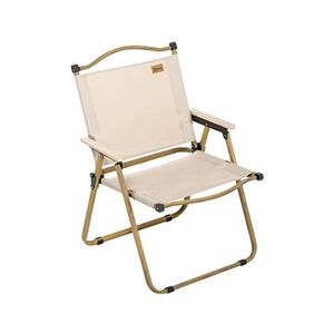 Outsunny Chaise de plage camping pliante - poignée - structure acier aspect bois oxford beige - Publicité