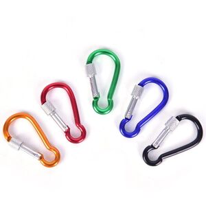 5 Pièces En Aluminium Mousqueton 25g Accessoires D'escalade D-Anneau Porte-Clés Clip Porte-Clés Randonnée Camp Crochet D'alpinisme - Publicité