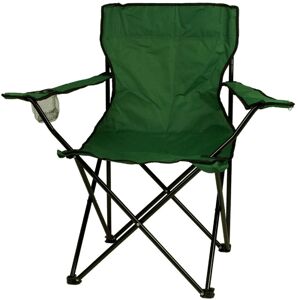 Vcm Chaise Pliante Chaise De Camping Avec Accoudoir Et Porte-Gobelet Vert Chaise Pliante - Publicité