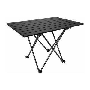 Noir (Petit, 40x35 Cm) Table Pliante, Table Camping Portable, Aluminium Pliable De Table, Ultra-Léger Compact Avec Sac De Transport Pour L'extérieur, La Plage - Publicité