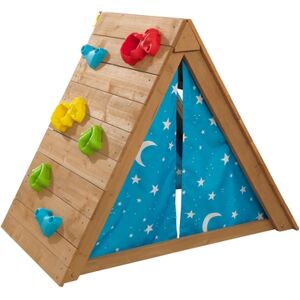 Kidkraft® Tipi enfant d'exterieur mur d'escalade bois 10278