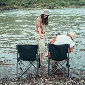 Chaise de Camping pliante Portable avec sac de transport pour Camping en plein air randonnée pêche pique-nique - Publicité