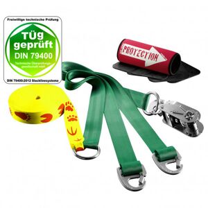 - Kids 'n Slack Set 10 - Slackline taille 10 m, vert/jaune