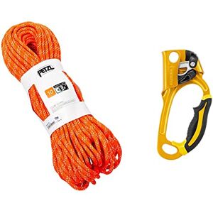 Club 10mmx70m Naranja & Femme, Homme PETZL Ascension Jaune Droite, Jaune, Taille Unique EU - Publicité