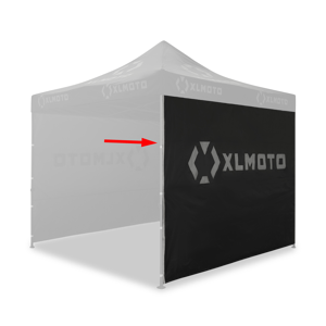 XLMOTO Cloisons tente paddock XLMOTO Noir 3 cloisons -