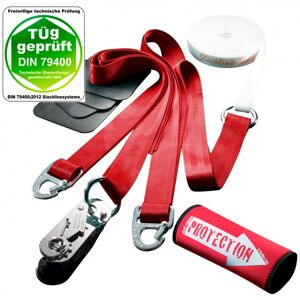 - Clip'n Slack Set 10 m - Slackline taille 10 m, rouge/blanc