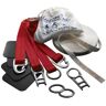 Slackline-Tools - 25 m SlackTivity Set - Slackline taille 25 m, rouge/blanc