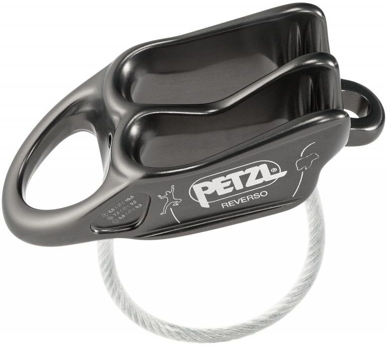 Petzl Reverso - Assureur-descendeur Grey Unique