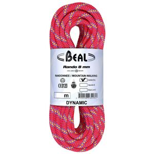 Beal Rando 8 mm Golden Dry - corda gemella Pink 48 m