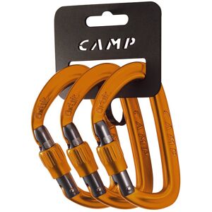 C.A.M.P. Set 3 Orbit Lock - set moschettoni a ghiera Orange