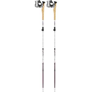 Leki Cross Trail FX Superlite Compact - bastoncini pieghevoli White/Dark Red 120