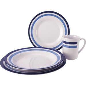 meru melamin tableware 16pcs - set stoviglie blue