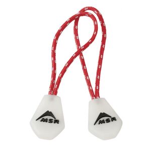 MSR Night Glow Zipper Pulls - accessorio tenda Red/White