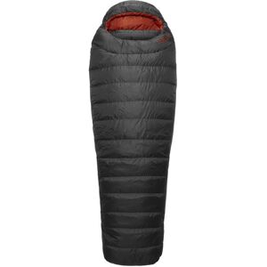 Rab Ascent 500 - sacco a pelo in piuma Black/Red Regular