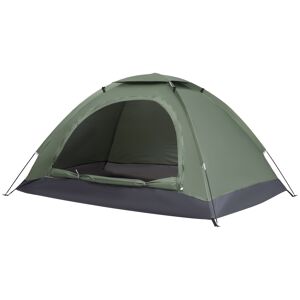 Outsunny Tenda Da Campeggio Con Zanzariera E Finestre A Rete Verde