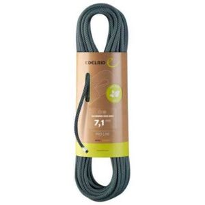 Edelrid Corde alpinismo / arrampicata skimmer eco dry 7,1mm, mezza corda superleggera 60 mt grigio scuro