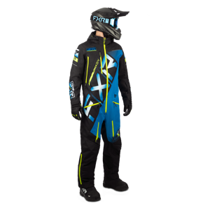 FXR Tuta Intima  CX Lite Nero-Blu-Fluo